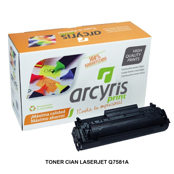 TONER COMPATIBLE HP Q7581A CIAN