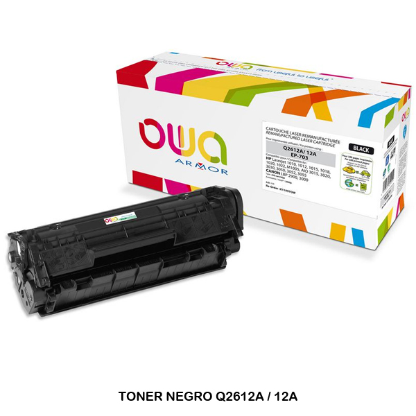 TONER ARMOR REMANUFAC. HP Q2612A NEGRE