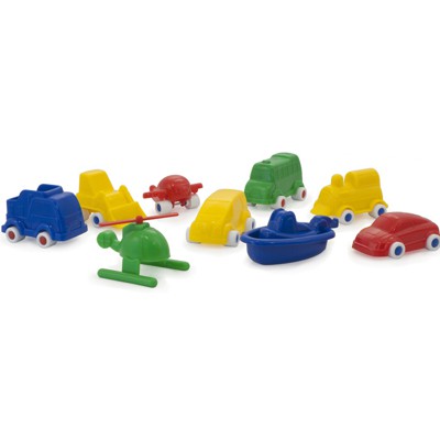 BOTE 8 VEHICULOS 9CM PLASTICO FLEXIBLE
