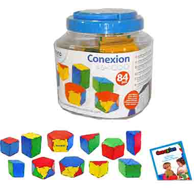 BOTE 84 PIEZAS CONSTRUCCION PRISMAS