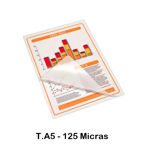 CAJA 100 FUNDAS PLASTIFICACION A5 125MIC