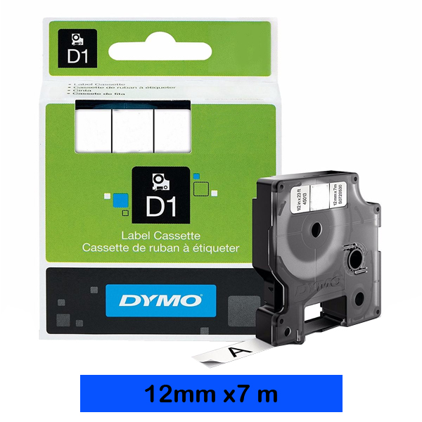 CINTA DYMO 1000 12MMX7M NEGRO/AZUL