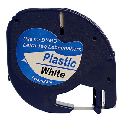 CINTA DYMO LETRATAG 12MM. PLASTICO