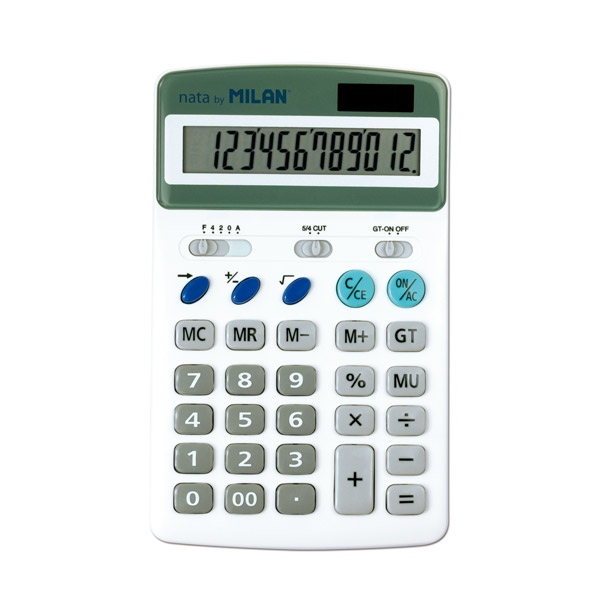 CALCULADORA MILAN SOBREMESA 12 DIGITOS