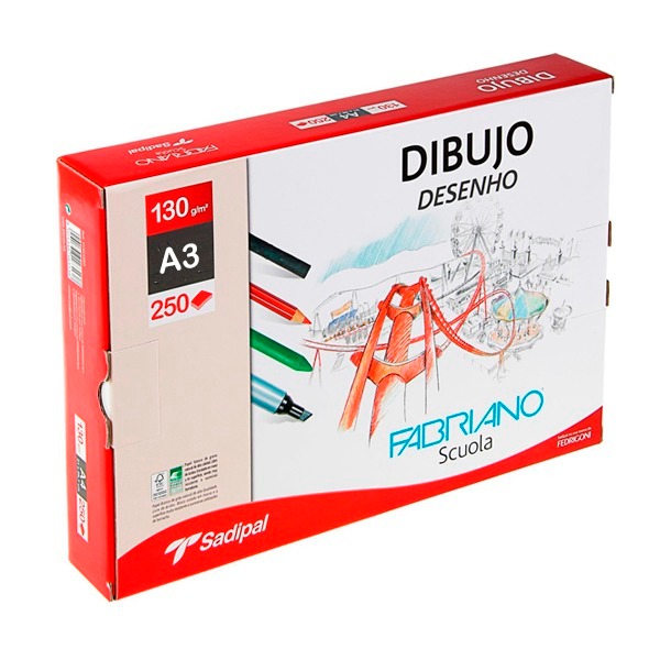 CAJA 250 HOJAS BASIK A3 SIN RECUADRO