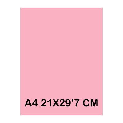 TAPAS CARTULINA A4 185GR ROSA