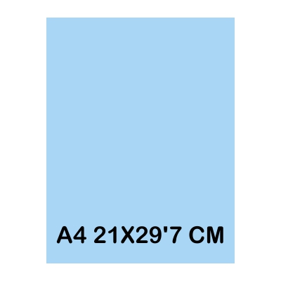 TAPAS CARTULINA A4 185GR AZUL CIELO