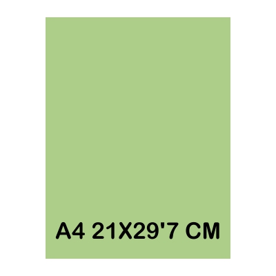 TAPAS CARTULINA A4 185GR VERDE MANZANA