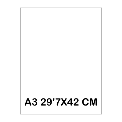 TAPAS CARTULINA A3 185GR BLANCA