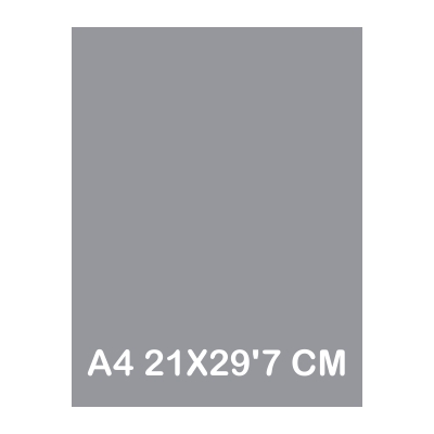 TAPAS CARTULINA A4 185GR GRIS PLOMO