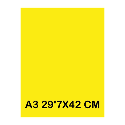 TAPAS CARTULINA A3 185G AMARILLO CANARI