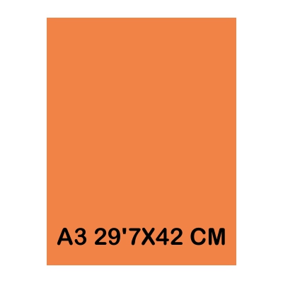 TAPAS CARTULINA A3 185G MANDARINA