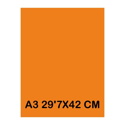 TAPAS CARTULINA A3 185G NARANJA