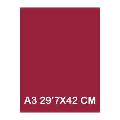 TAPAS CARTULINA A3 185G GRANATE