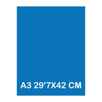 TAPAS CARTULINA A3 185G AZUL MAR