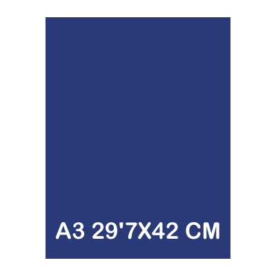 TAPAS CARTULINA A3 185G AZUL ULTRAMAR