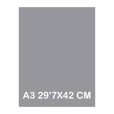 TAPAS CARTULINA A3 185G GRIS PLOMO