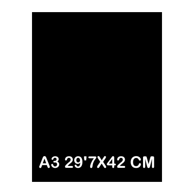 TAPAS CARTULINA A3 185G NEGRO