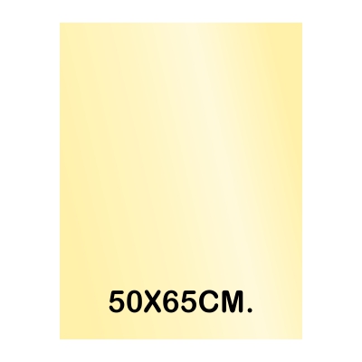 HOJA CHAROL AMARILLO LIMON BRILLO 50X65