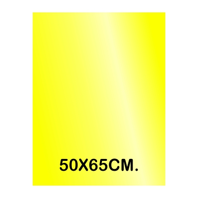 HOJA CHAROL AMARILLO BRILLO 50X65CM