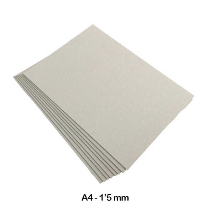 CARTON A4 GRIS 1'5MM