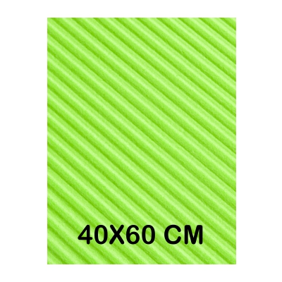 GOMA EVA VERDE ONDULADA 60X40CM 2MM