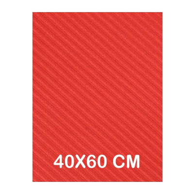 GOMA EVA ROJO ONDULADA 60X40 2MM