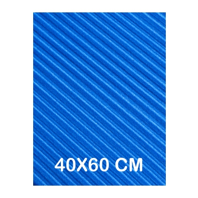 GOMA EVA AZUL  ONDULADA 60X40CM 2MM