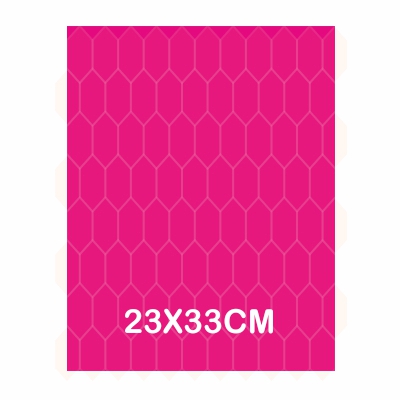 HOJA PAPEL NIDO DE ABEJA FUCSIA 23X33CM
