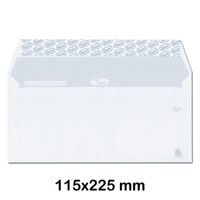PACK 25 SOBRES AMERICANOS 115X225 S/V