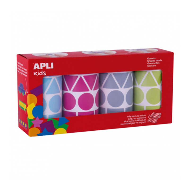 PACK 4R GOMETS MULTIFORMAS COLORES VIVO