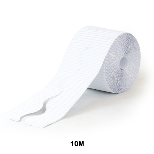 ROLLO CARTON ONDULADO CENEFA BLANCO
