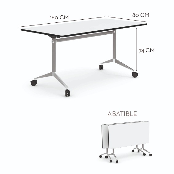 MESA ALUFLOOP 160X80X74 PLEGABLE