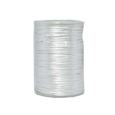 ROLLO CORDON SATINADO 2MM PLATA