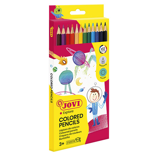 CAJA 12 LAPICES COLORES JOVI