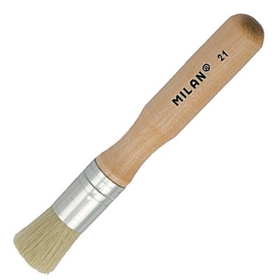 PINCEL REDONDO 17MM PELO CORTO