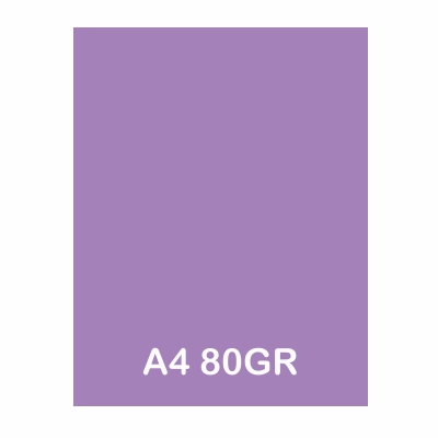 PAQUETE 500H PAPEL A4 80GR LILA