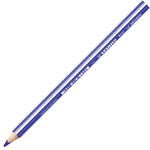 CAJA 12 LAPICES GRUESOS STABILO AZUL MA