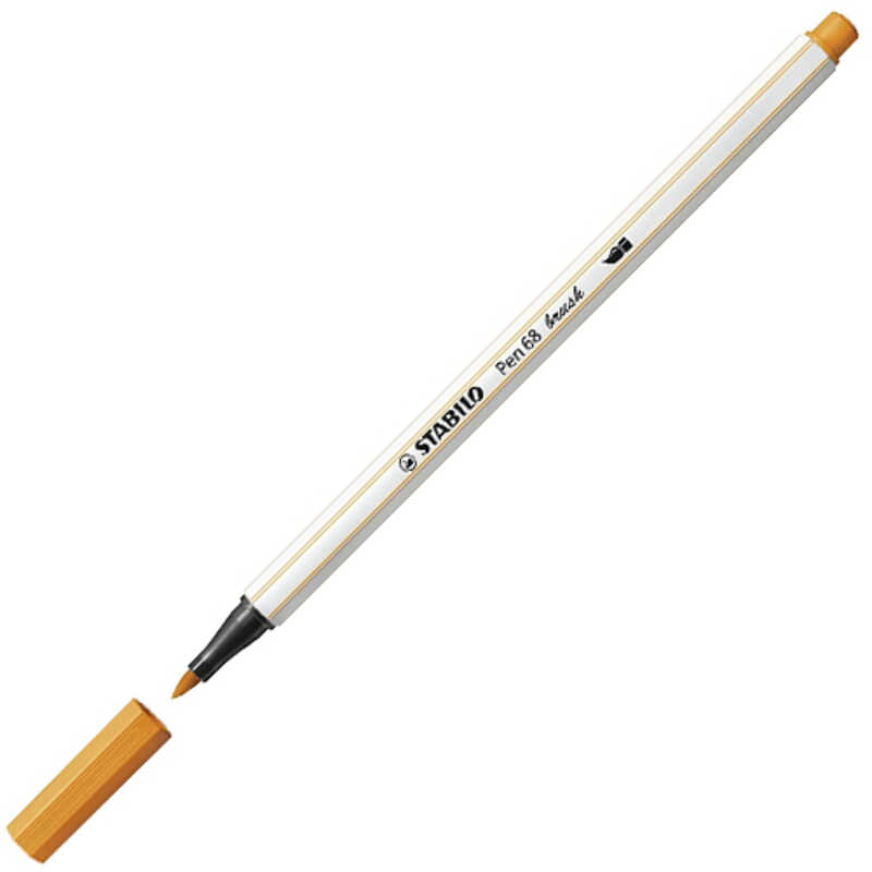 ROTULADOR PEN 68 BRUSH STABILO NARANJA