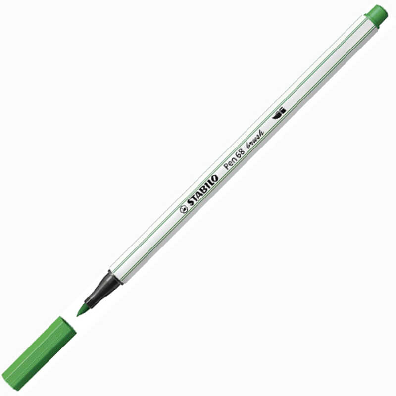 ROTULADOR PEN 68 BRUSH STABILO VERDE