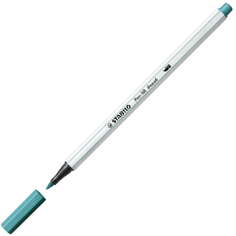 ROTULADOR PEN 68 BRUSH AZUL TURQUESA