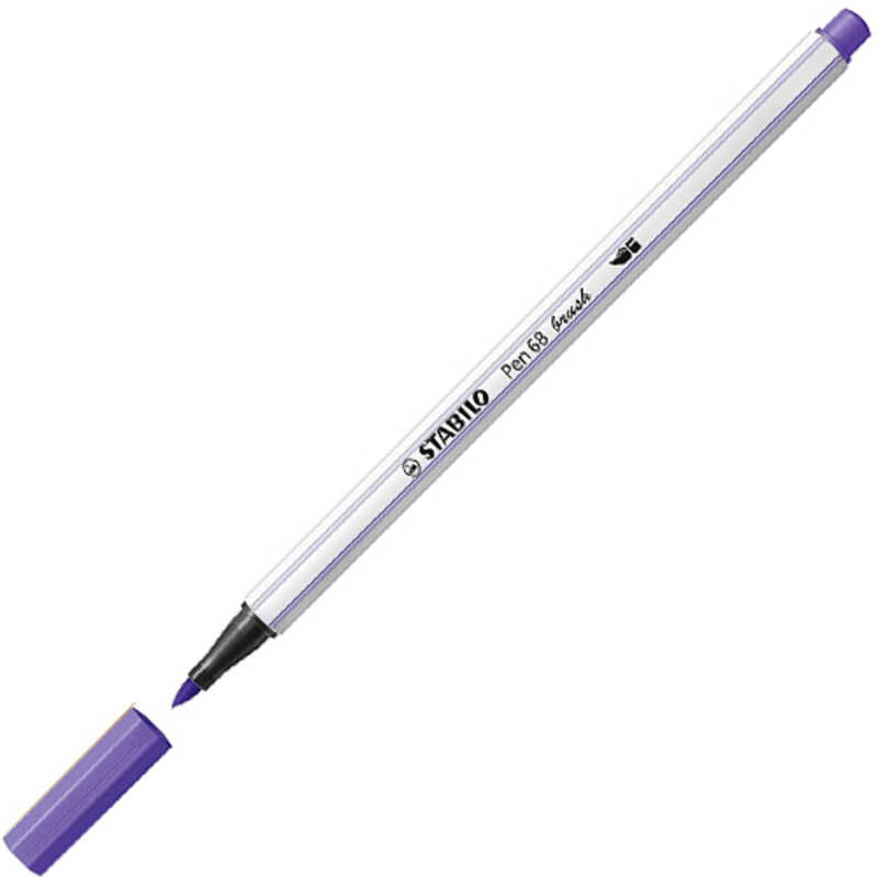 ROTULADOR PEN 68 BRUSH STABILO VIOLETA