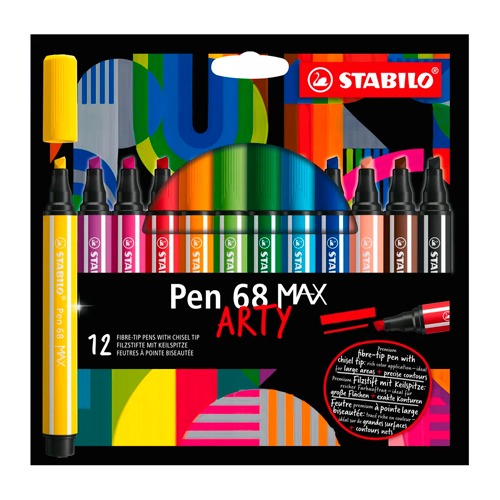 CAJA 12 ROTULADORES PEN 68 MAX P/BISELAD