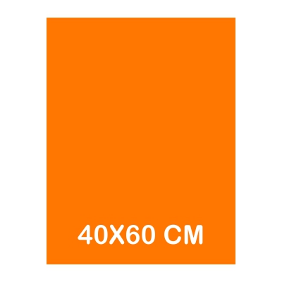 GOMA EVA NARANJA FLUORESCENTE 60X40CM