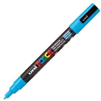 ROTULADOR POSCA FINO 3MM AZUL CLARO