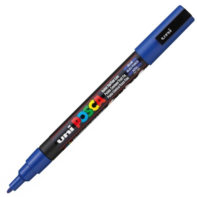 ROTULADOR POSCA FINO 3MM AZUL FUERTE