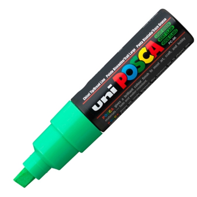 ROTULADOR POSCA BOLD 8MM VERDE FLOJO