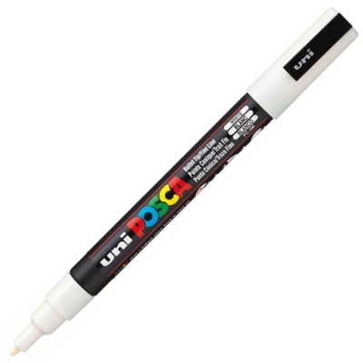 ROTULADOR POSCA FINO 3MM BLANCO