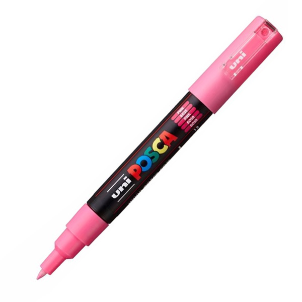ROTULADOR POSCA FINO 1MM PC-1M ROSA