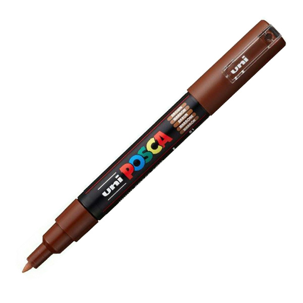 ROTULADOR POSCA FINO 1MM PC-1M MARRON